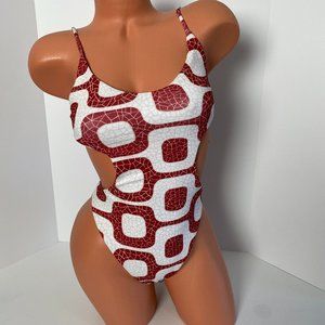 NWT MELLO THE LABEL FREE PEOPLE CUT OUT ONE PIECE SWIMSUIT SMALL 🔥🔥🔥